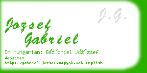 jozsef gabriel business card